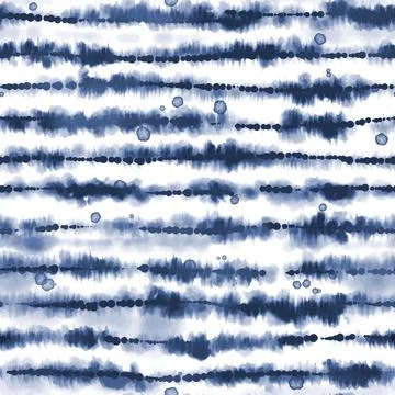 Watercolor shibori pattern Stock Illustration
