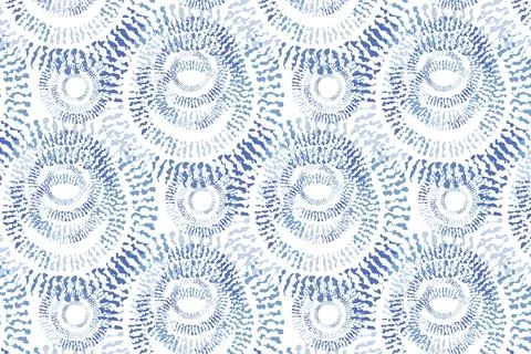 Watercolor shibori pattern Stock Illustration