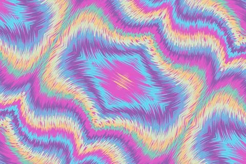 Watercolor shibori pattern Stock Illustration