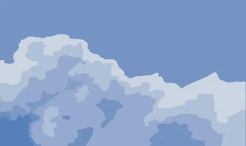 Watercolor sky background editable vector Stock Illustration