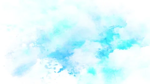 Watercolor sky with cloud. Stock Footage 258554918