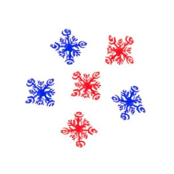 Watercolor snowflake. Vector Stock Illustration