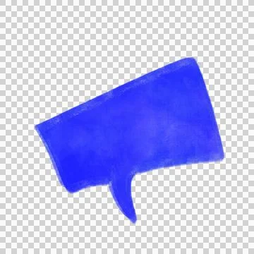 Watercolor speech Text Box Stock Illustration