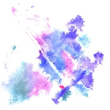 Watercolor splashes Illustrazione stock