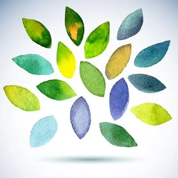 Watercolor splashes seamless pattern Stock Illustration