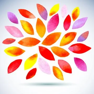 Watercolor splashes seamless pattern Illustrazione stock