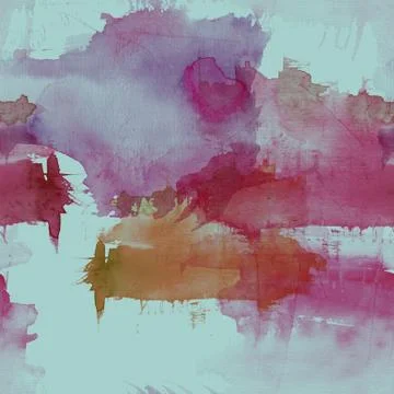 Watercolor spots seamless pattern Stock Illustration