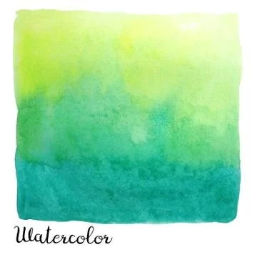 Watercolor square Stock Illustration