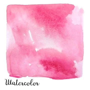 Watercolor square Stock Illustration