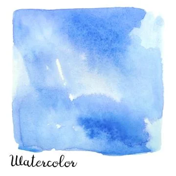 Watercolor square Stock Illustration