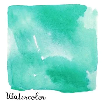 Watercolor square Stock Illustration