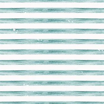 Watercolor Stripes Pattern Stock Illustration