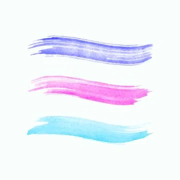 Watercolor stroke Stock Illustration