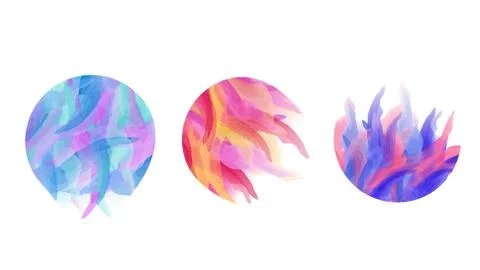 Watercolor Strokes Abstract Background  - Vector Illustration Stock Illustration