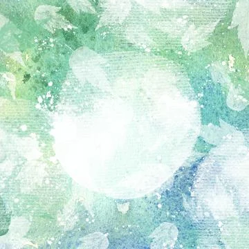 Watercolor summer texture pattern in grunge style, creative card design Stock Illustration