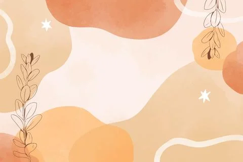 Watercolor terracotta background design Stock Illustration