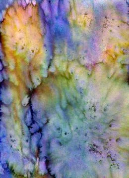 Watercolor texture. Multicolored background space Green and blue Stock Illustration