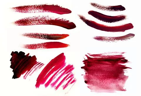 Watercolor texture set Stock Illustration
