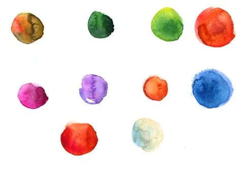 Watercolor texture with splodges Stock Illustration