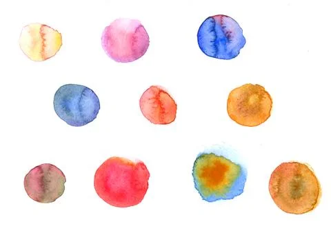 Watercolor texture with splodges Stock Illustration