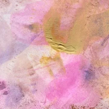 Watercolor texture of transparent purple, lilac, pink, ocher, gray. Illustration Stock Illustration