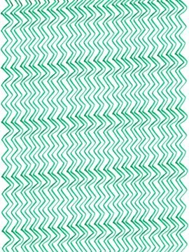 Watercolor texture Zigzag - Green thin wave stripes vertical Stock Illustration
