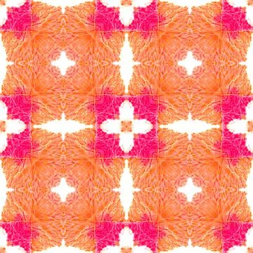 Watercolor Tile Seamless Pattern. Illustrazione stock