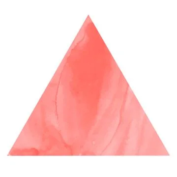 Watercolor triangle frame Stock Illustration