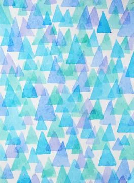 Watercolor triangles background. Triangles background of geometric shapes. Illustrazione stock