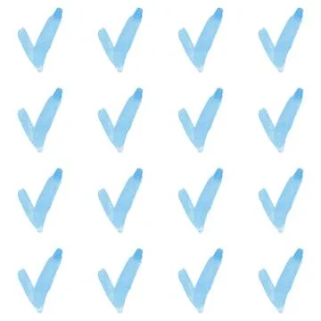 Watercolor V vector seamless pattern drawn 스톡 일러스트