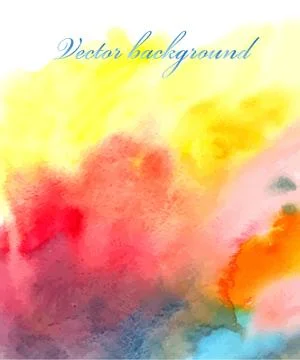 Watercolor vector background Stock Illustration