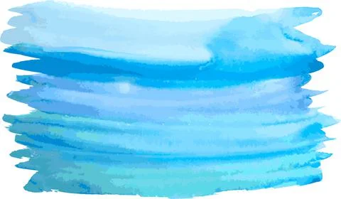 Watercolor Vector Gradient Blue Background on Sea Style イラスト素材