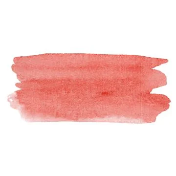 Watercolor vector hand paint texture, abstract isolated on white background Stock Illustration