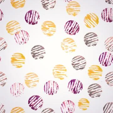 Watercolor vector seamless pattern.copy square to the side and you'll get sea Stock Illustration