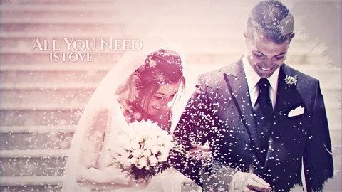 Watercolor Wedding Slideshow Stock After Effects