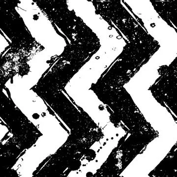 Watercolor zigzag vector seamless pattern. Fashion textile crankle print. Tre Illustrazione stock