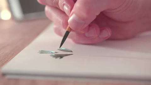 Watercoloring Plants 動画素材 202188596