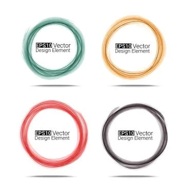 Watercolors circles Stock Illustration