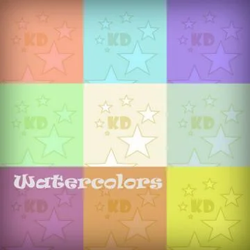 Watercolors Stock Illustration