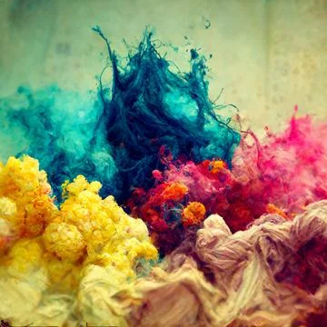 Watercolour splash splashes colourful bright bold oil painting fresh explosion  Stock Photos