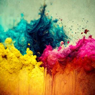 Watercolour splash splashes colourful bright bold oil painting fresh explosion  Stock Photos