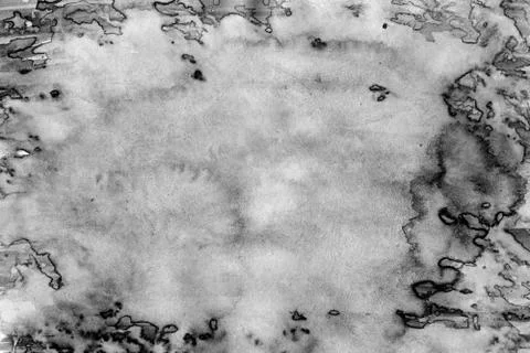 Watercolour texture effect background black &amp; white Stockfoto's