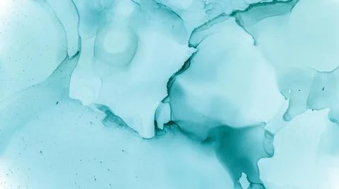 Watercolour Wave Background. Alcohol Inks Marble. Stock Illustration