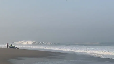 Watercraft and Beach- Stock Footage 175936870