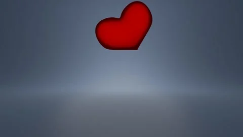 Waterdrop to Heart Shape Abstract Geometry Loop Animation Stock Footage 240724337