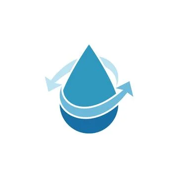 Waterdrop Icon Vector Illustration for UI, App, Web, and Infographic Design Stock Illustration