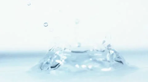 Waterdrop liquid ripple macro freshness water drop splash ripples splashing Stock Footage