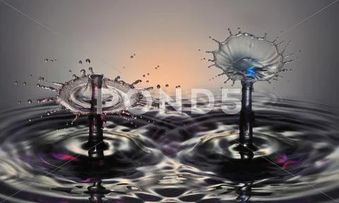 Waterdrop Sculpture 040 Stock Photos