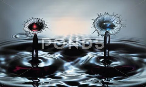 Waterdrop Sculpture 042 Stock Photos