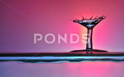 Waterdrop Sculpture 057 Stock Photos